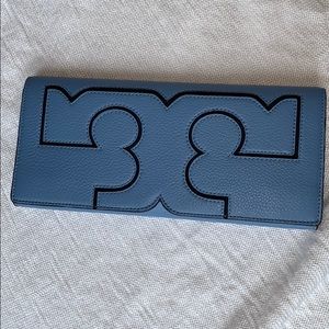 Tory Burch Sherif Clutch Montego Blue